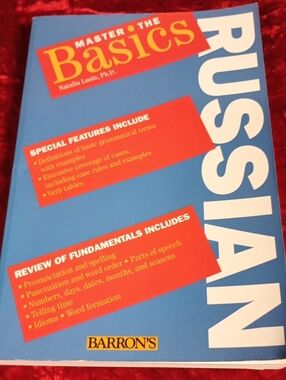 Barron's Russian Basics Book - Blue and Red
